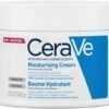 CeraVe Moisturizing Cream | 48H Body and Face Moisturizer for Dry to Very Dry Skin with Hyaluronic Acid and Ceramides | Fragrance Free | 12Oz, 340 g